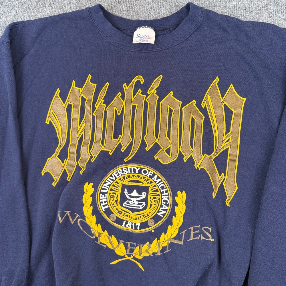 Vintage University of Michigan Wolverines Sweatshirt Mens XL Made in USA 90s